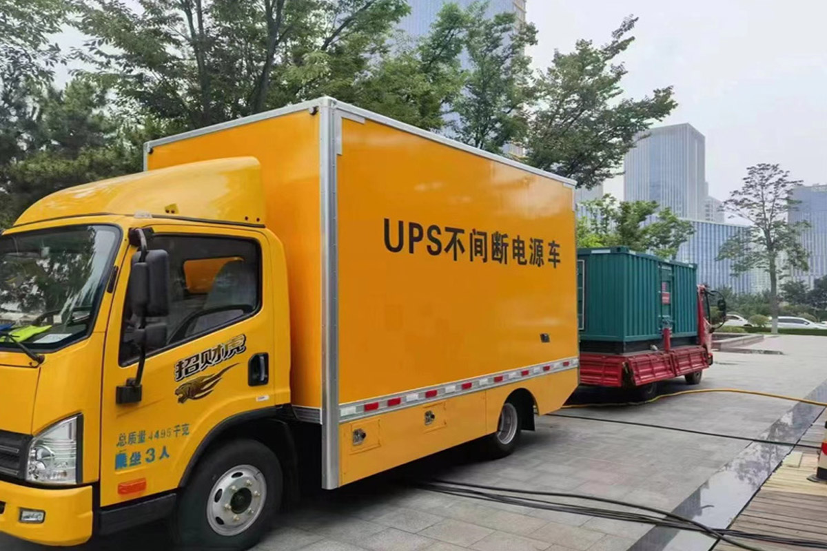南昌发电机租赁施工现场