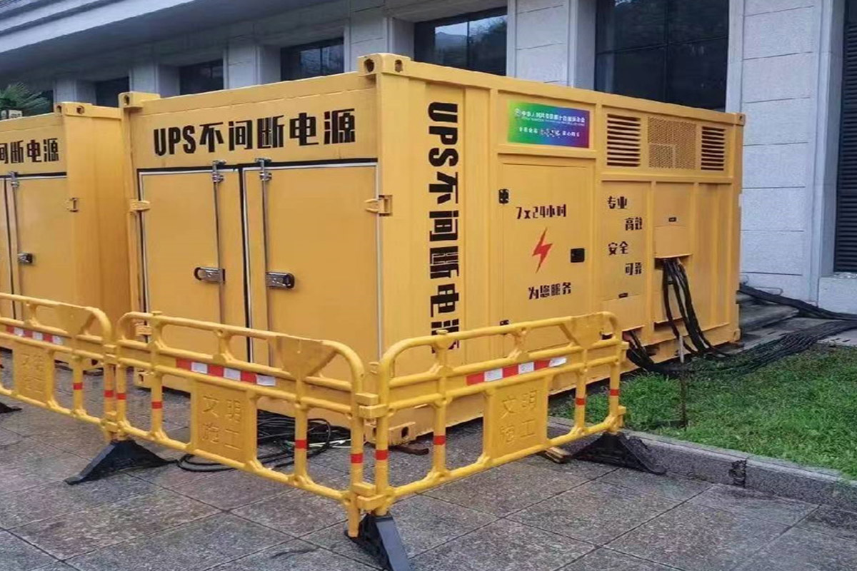 南昌发电机租赁施工现场