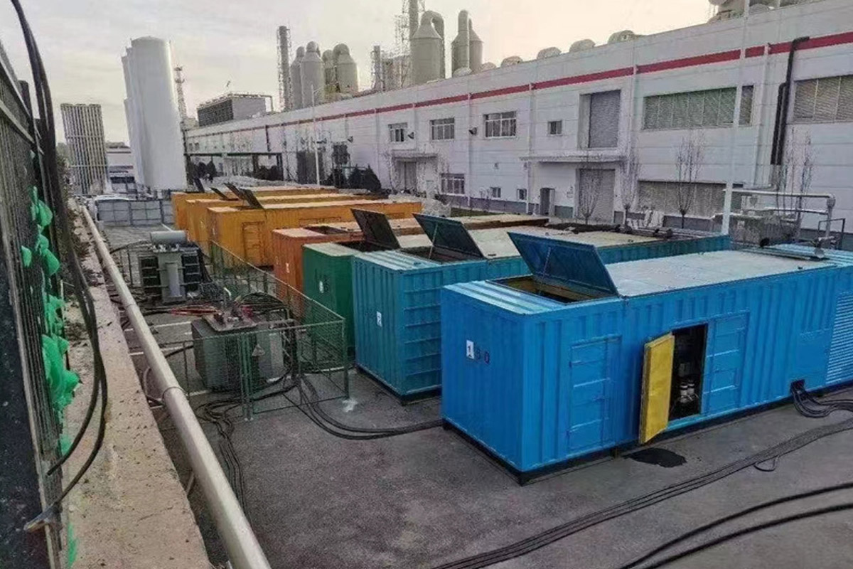 南昌发电机租赁施工现场